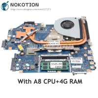 NBC1811001 NBC1911001 Q5WV8 LA-8331P For Acer aspire V3-551G V3-551 Laptop Motherboard DDR3 With A8 CPU+HD7670M+4G RAM+Heatsink