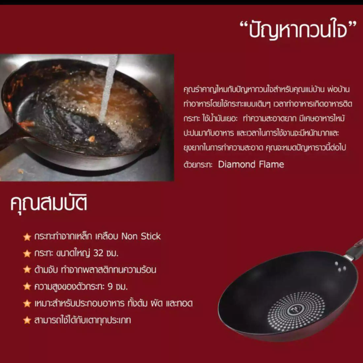 p2pvcshop-กระทะ-กระทะก้นลึก-อุปกรณ์ทำอาหาร-กระทะ-กระทะ-28-32-ซม