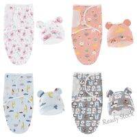 【hot sale】 №❃ C10 Baby Anti-kick Wrappers Cute Sleepping Bags Newborn Swaddles Hat Babies Acessories