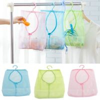 ✸☈ Kitchen Bathroom Hanging Storage Clothespin Mesh Bag Hanging Hook Organizer Whosale amp;DropShip