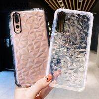 【cold noodles】เคสโทรศัพท์เจลลี่ลายเพชร3D ใสสำหรับ Huawei P10 Plus P20 Lite P30 Pro Mate 20 Honor 10 Nova 3 4ปกอ่อนใส