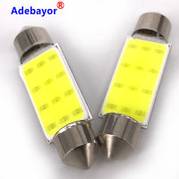 100x C10W C5W LED COB Festoon 31mm 36mm 39mm 4142mm 12V White bulbs for cars License plate Interior Reading Light 6500K 12SMD