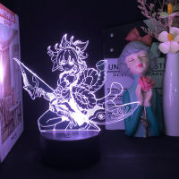 Dropshipping Genshin Impact Night Light Anime Figure LED Lamp For Room Festival Decor Adult Child Kid Birthday Gift XIAO ZHONGLI