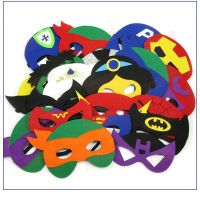 10PCS/Set Kids Cosplay Face Masks Boys Girls Birthday Present Gift Halloween Christmas Party Kindergarten School Pupil Students