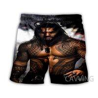 การพิมพ์ 3D Jason Momoa Summer Beach Shorts สตรีทแวร์แห้งเร็วกางเกงขาสั้นลำลองกางเกงขาสั้นกีฬา XS-5XL