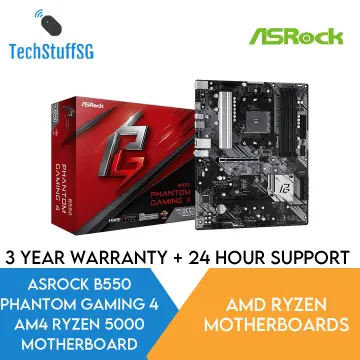 ASRock B550 Phantom Gaming 4 ATX AMD Motherboard 