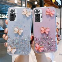 เคสโทรศัพท์ผีเสื้อกากเพชรสำหรับ Xiaomi Redmi Note 11 10 Pro 10S Note10 11S 10T 9a 9T 9c Note 9pro เคสซิลิโคนแบบนิ่ม