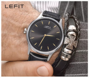 Lefit men s watch waterproof ultra thin leisure quartz watch sports watch