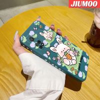 เคส JIUMOO สำหรับ Xiaomi 10T Pro เคสลายการ์ตูนโชคดีเคสขอบสี่เหลี่ยมด้านข้างบางเคสมือถือกระต่ายเคสซิลิโคนนิ่มเคสป้องกันการกระแทก