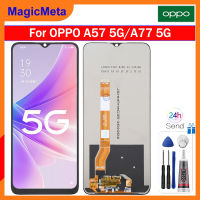 MagicMeta จอ LCD ขนาด6.56นิ้วสำหรับ OPPO A57 PFTM20 5G/OPPO A77 5G อะไหล่ CPH2339 LCD หน้าจอ LCD ชุดดิจิไทเซอร์จอแสดงผลหน้าจอสัมผัสสำหรับ OPPO A57 5G A77 5G Lcd