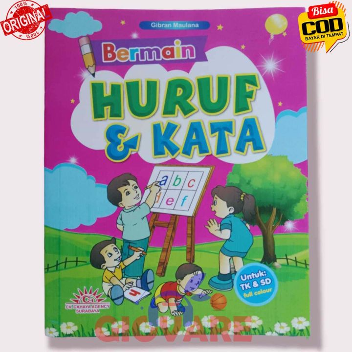 BUKU BERMAIN HURUF DAN KATA | BELAJAR MENULIS HURUF | TK PAUD | Lazada ...