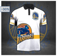 POLO SHIRT NBA2023 Golden State Warriors 3D Polo Shirt{trading up}