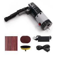 【LZ】◑❄✔  Angle Grinder Electric Belt Sander DIY Mini Grinder 10000/min Small Hand-held Machine With 9pcs Sanding Belt Woodworking