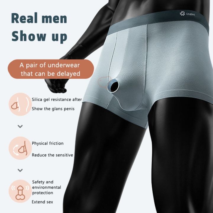 [NEW 2023] Men Underwear Reduce Sensitivity Boxers Foreskin Expose ...