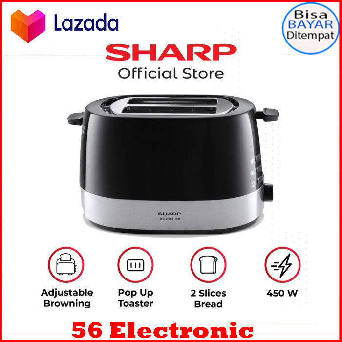 Sharp KZ2S02BK Pop Up Toaster 800 Watt Lazada Indonesia