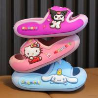 Sanrio Kuromi HelloKitty Cinnamon kids cute slippers Boys sandals Summer home antiskid bathroom girls soft Cartoon