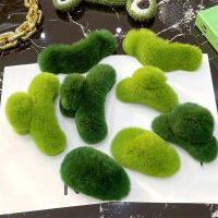 Green Plush Hairpin Grab Hair Fashion Temperament Elegant