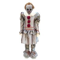 Movie Joker Pennywise Cosplay Costume It Clown Kids Cosplay Costume Halloween Party Cos Suits Gray American Comics New GIFT Boy