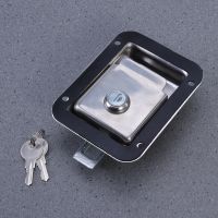 Durable Stainless Steel Paddle Handle Lock Door Latch Heavy Duty Flush Mount