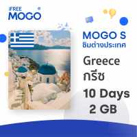 MOGO S - Greece SIM Card ซิมการ์ดประเทศกรีซ 7-15 วัน เน็ต 1-4 GB 4G