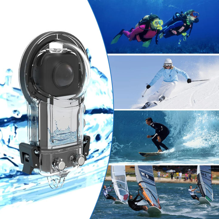 เคสดำน้ำสำหรับ-x3-insta360ฝาครอบกันน้ำกันรอยขีดข่วนเคสดำน้ำสำหรับ-insta-360พาโนรามา-x3อุปกรณ์กล้องแอคชั่นแคมเมรา