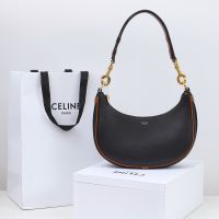 CELINE MEDIUM AVA STRAP BAG IN SMOOTH CALFSKINBLACK