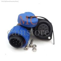 ✇☏✴ SP21 waterproof connector 8 pin industrial power cable connector panel cutout 21mm Current Rating 15A IP68 aviation connector