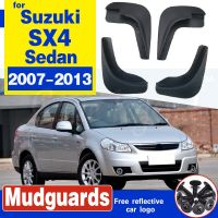 บังโคลนรถยนต์สำหรับ2007-2013 Suzuki SX4 4-ประตูซีดานบังโคลนแผ่นกันโคลนล้อรถยนต์บังโคลนกันแดด2008 2009 2010 2011 2012