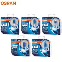 H3 H7 OSRAM H4สีฟ้าเย็นล่วงหน้า H1 H9 H11 9006 HB3 HB4หลอดฮาโลเจนสำหรับรถยนต์ไฟตัดหมอกไฟหน้า5000K 55W 12V (2ชิ้น)