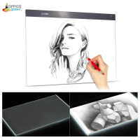 A2 ขนาดใหญ่บางเฉียบไฟ LED แผ่นกล่องภาพวาดติดตามแผง copyboard stepless ปรับความสว่าง USB ขับเคลื่อนสำหรับการ์ตูนสักติดตามดินสอวาด X-ray ดู