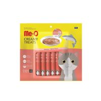 Me-O Cat Creamy Treats Salmon  Flavor 15g. X 20 sachets (1 pack)มีโอ ครีมมี่ ทรีต รสแซลมอน 15 กรัม x 20 ซอง (1 แพค)