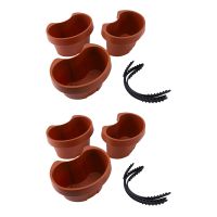 6 Pc/Lot Unique Gutter Downspout Garden Flower Pot Drain Pipe Flower Pots Tubs Drain Pipe Garden Planters