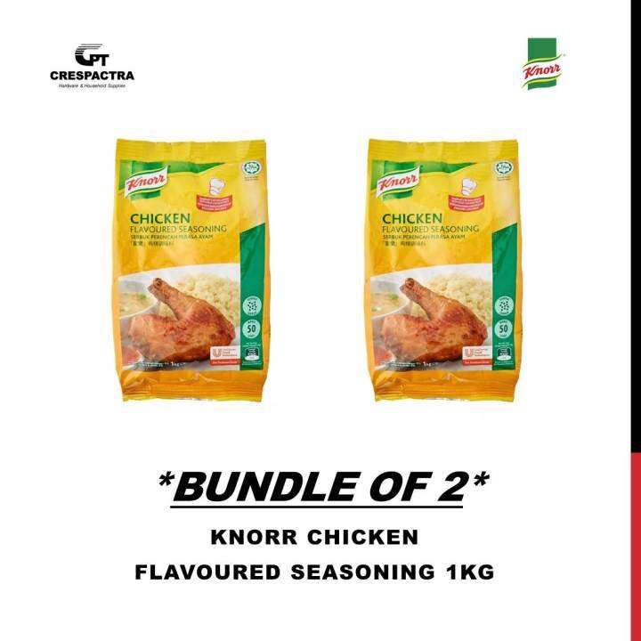 [BUNDLE] Knorr Chicken Flavoured Seasoning 1kg x 2 (Halal) Lazada