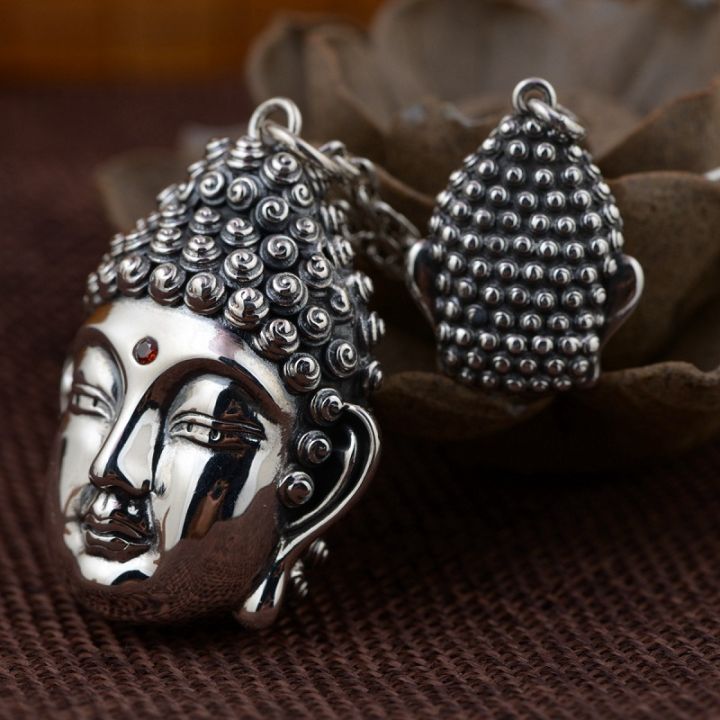 100-925-silver-tibetan-sakyamuni-pendant-buddhist-sakyamuni-buddha-pendant-sterling-tibetan-buddha-pendant-good-luck-amulet