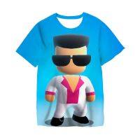 เกมใหม่ Stumble Guys T Shirt สำหรับเด็กอายุ 3 ถึง 14 ปี เสื้อผ้าเด็กทารก เสื้อยืดเด็กผู้หญิง เสื้อยืดเด็กผู้ชาย