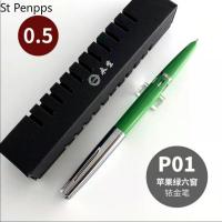 2021 New Color St Penpps 601 Vacumatic Fountain Pen Piston Type Fine Nib Silver Clip Stationery Office school supplies