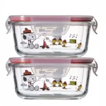 Peanuts Snoopy Food Storage Glass Containers