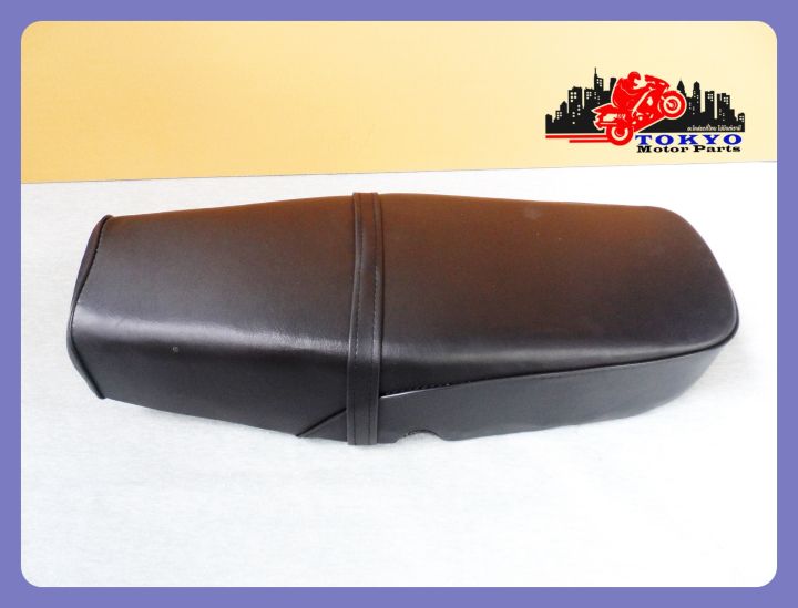 yamaha-yl2-black-complete-double-seat-เบาะ-เบาะรถมอเตอร์ไซค์-สีดำ-หนังพีวีซีผ้าเรียบ-สินค้าคุณภาพดี