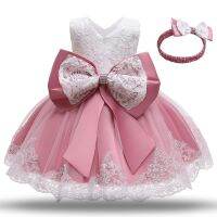 【cw】 Baby Dress 12 Months Birthday Princess - Lace Floral Aliexpress ！