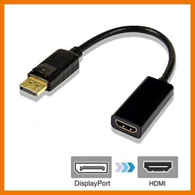 HOT!!ลดราคา Display Port Male to HDMI Female Adapter 1080P ##ที่ชาร์จ แท็บเล็ต ไร้สาย เสียง หูฟัง เคส Airpodss ลำโพง Wireless Bluetooth โทรศัพท์ USB ปลั๊ก เมาท์ HDMI สายคอมพิวเตอร์