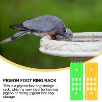 Pigeon Foot Ring Holder 4 Rows Large Space Multicolor Ring Hanging Bird Rack Stand Accessories Foot H1E6