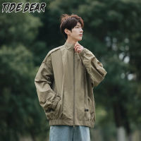 TIDE BEAR เสื้อแจ็คเก็ตแขนยาวเสื้อแจ็กเก็ตใหม่สำหรับผู้ชาย,เสื้อแจ็กเก็ตมาตรฐานเสื้อเบสบอลเสื้อแจ็คเก็ตทันสมัยแจ็คเก็ตน้ำหนักเบาซิปเสื้อแขนยาว