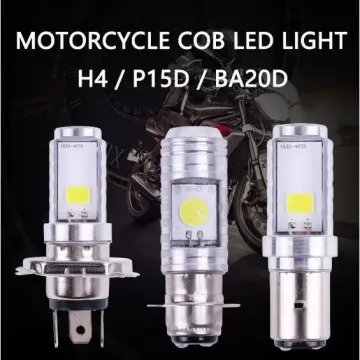 1PC Motorcycle H4 BA20D LED Headlight Blubs 20W 6000K Moto Light