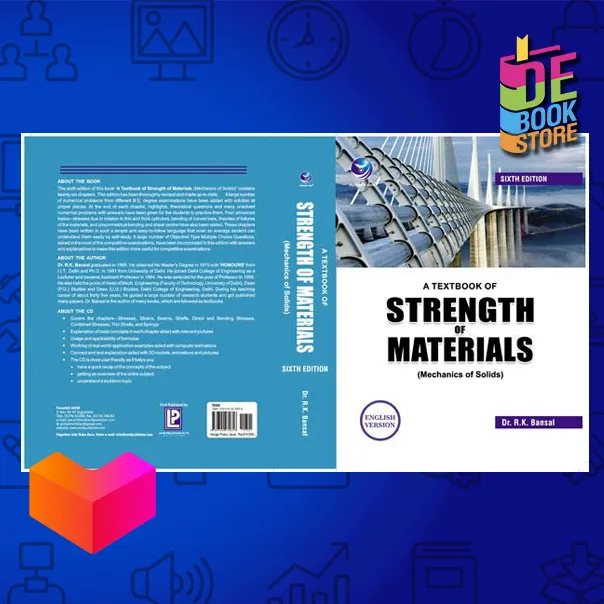 A Textbook Of Strength Of Materials (Mechanics Of Solids) (English ...