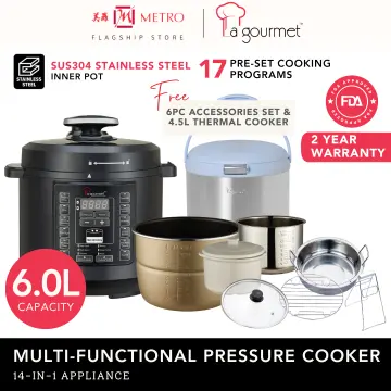 La gourmet 6l discount electric pressure cooker