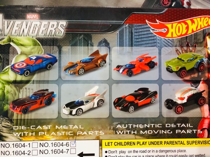 รถเหล็กฮีโร่อเวนเจอร์-โมเดลรถเหล็ก-avengers-car-toy