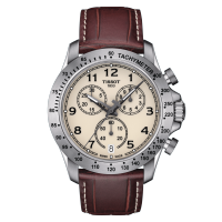 Tissot V8 ทิสโซต์ วี 8 สีครีม น้ำตาล T1064171626200 นาฬิกาสำหรับผู้ชาย