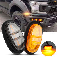 2Pcs ด้านหน้า Fender Flare Light สำหรับ Ford F150 Raptor F150 F250 F350 F450รถบรรทุกรถกระบะ LED ด้านข้าง Marker ไฟ Amber Mark Light Kit