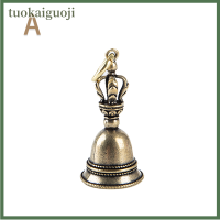 tuokaiguoji ทองเหลือง handcraft ระฆังกุญแจรถลมระฆังทิเบตของขวัญตกแต่งบ้านจี้