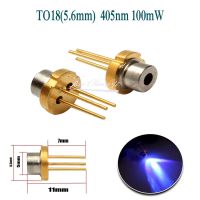 TO-18 Blue-violet UV 405nm 100mW φ5.6mm Laser Diode LD light-emitting diode Electrical Circuitry Parts